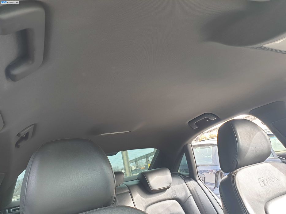 Plafon Plafoniera Tavan Material Textil Negru cu Stalpi si Parasolare Audi A4 B8 B8.5 Berlina Sedan 2008 - 2015 [K2316] [K2317] [K2318]