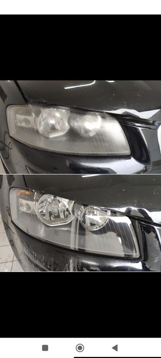 Полиране на фарове и монтаж на защитно фолио