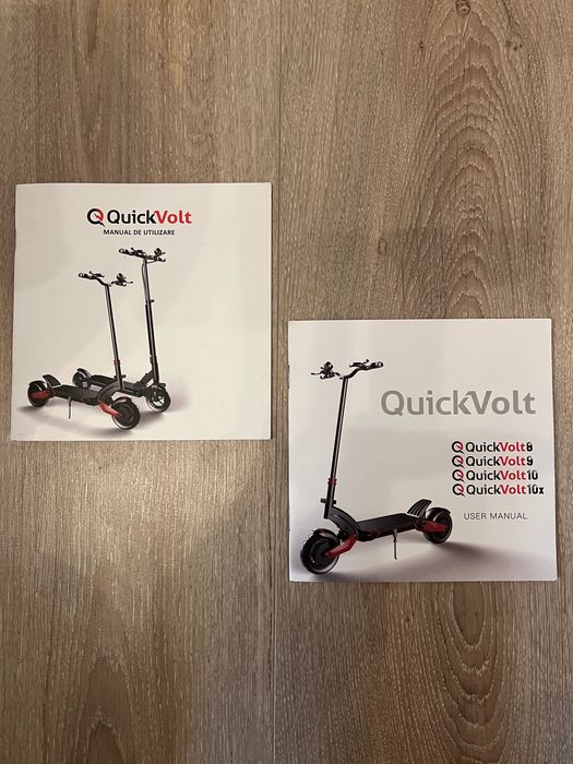 Trotinetă electrică QuickVolt 9 (Motor 600W, 48V, 650km parcursi)