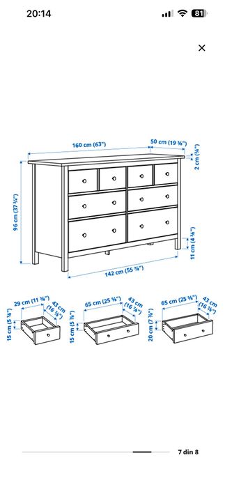 Comodă Ikea Alba
