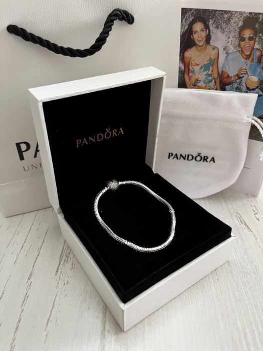 Браслет Pandora, серебро, люкс качество