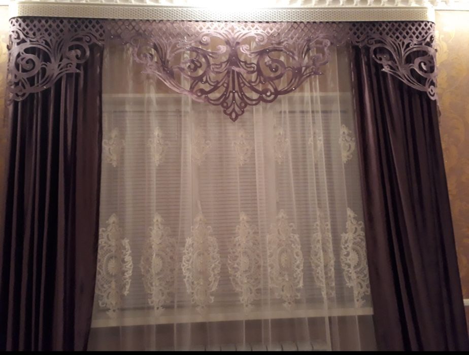 Продам тюль со шторами