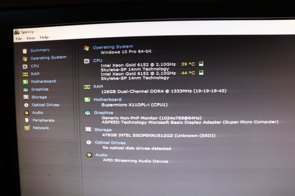 Kit WS/Server 44 Cores/88Th Gold 6152 + SuperMicro X11DR-i + 2x Cooler 2U LGA3647 + 2x 10GbE X540-T2 Bonus