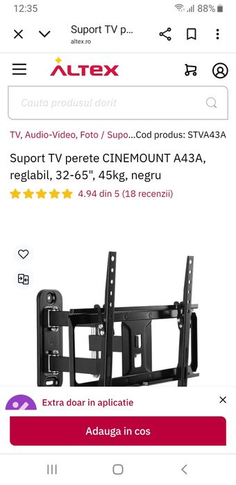 Suport led tv A43A Cinemount