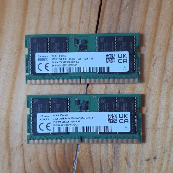 64GB RAM DDR 5600 SODIMM memorii ram laptop