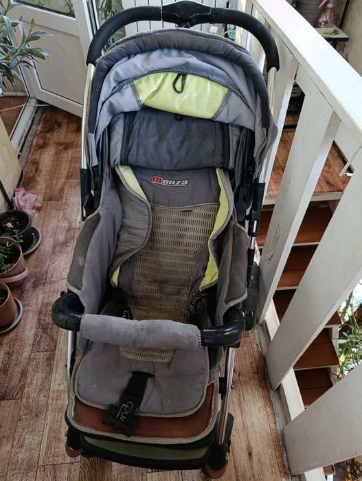 Коляска детская широкая, всесезон