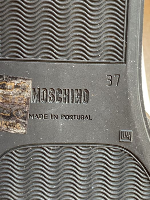 Pamtofi Moschino Milano, originali, piele naturala , model Pop-art