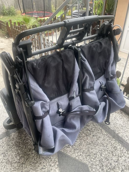 Количка за близнаци Peg Perego Book for two и кошчета  Porte enfant