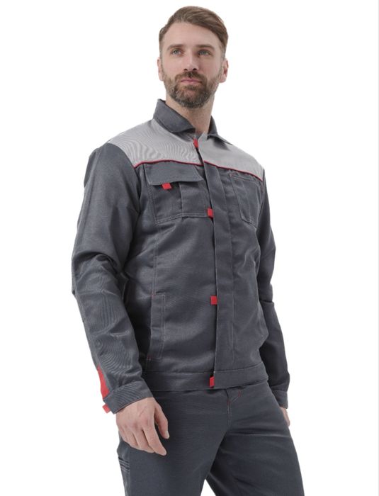 Костюм куртка/брюки темно серый цвет