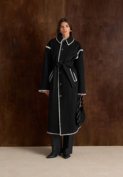 Луксозно Вълнено Палто XL