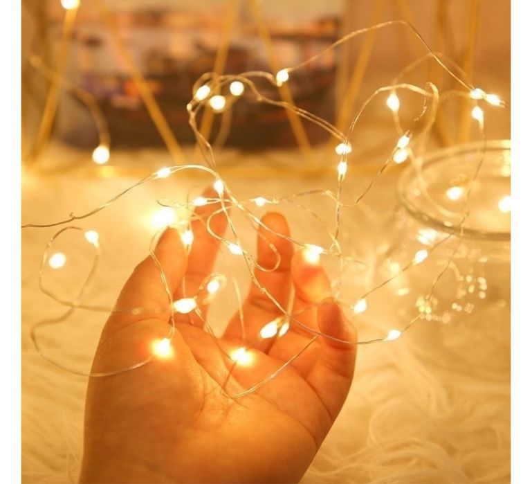 Гирлянда , теплый свет. 1 м