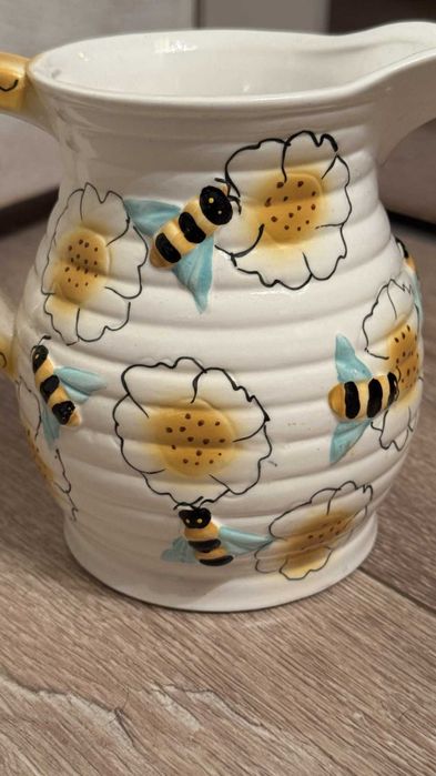 Винтидж Френска кана за мед– Ръчна, 760мл.