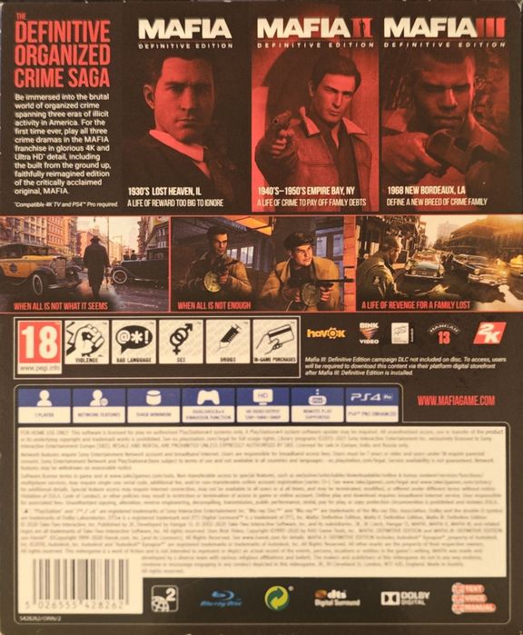 Продаю Mafia trilogy внутри все 3 части мафий