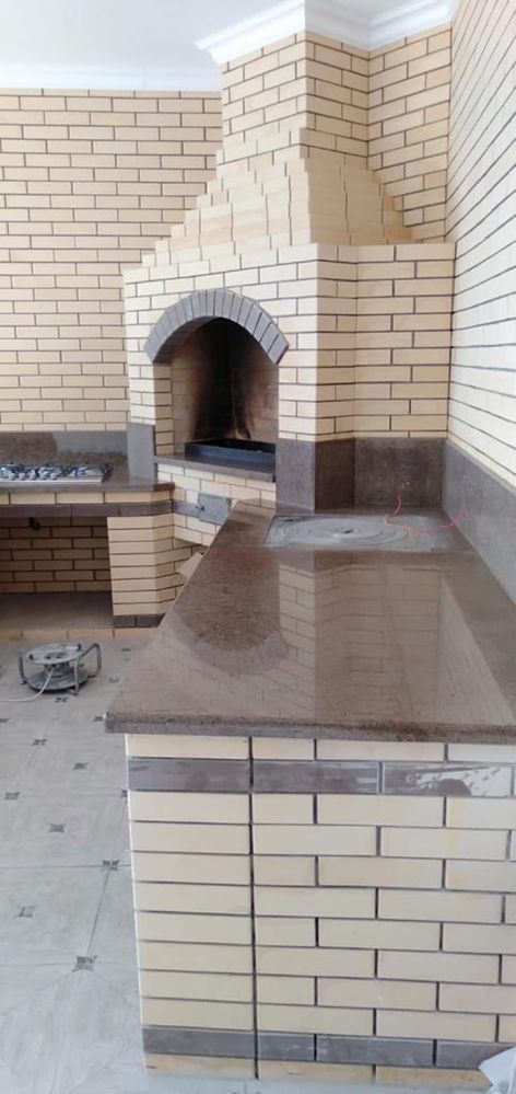 Барбекю зона столешница из камня для летней кухни (гранит): 40 000 тг ...