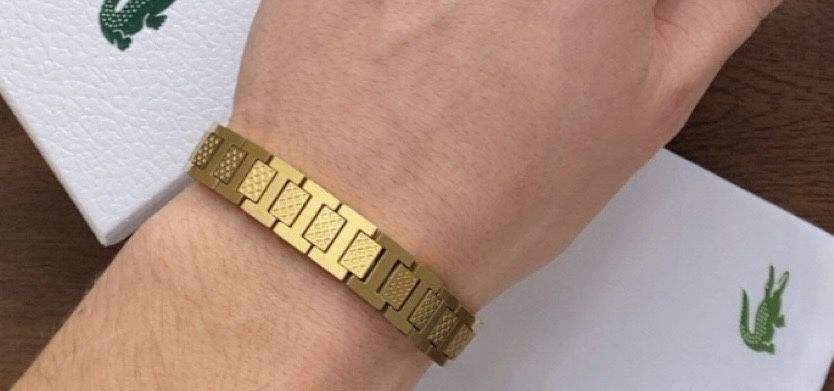 Lacoste Bratara Auriu