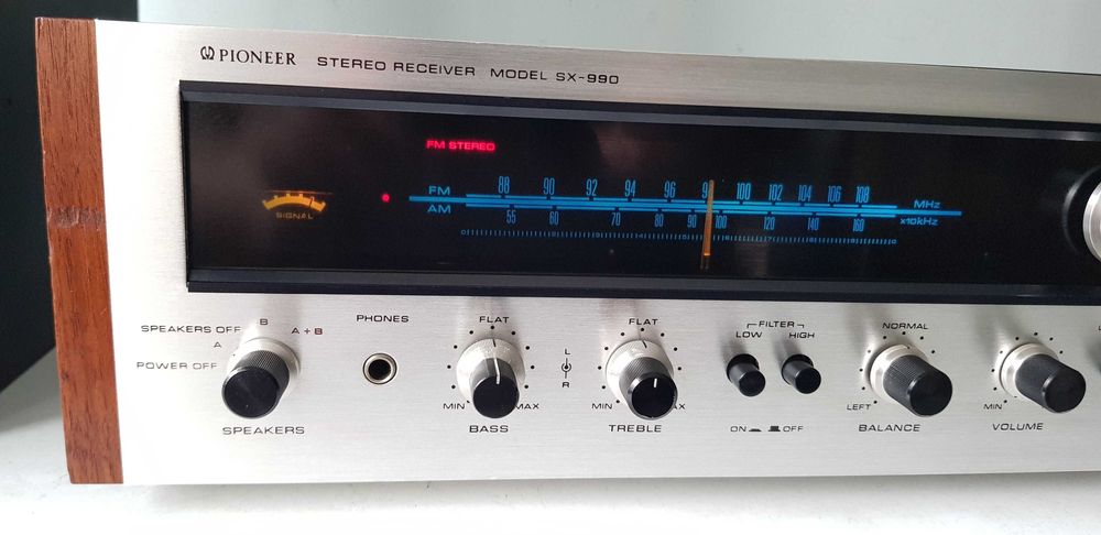 Pioneer SX-990 Stare de Colecție Receiver „Black Scale” Mufe Originale