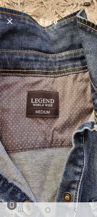 Дънкова рокля за слаба  дама