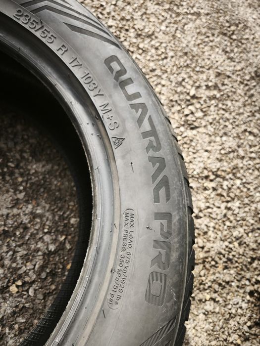 235/55/17" 2бр Vredestein quatrac pro dot4422,6-7mm