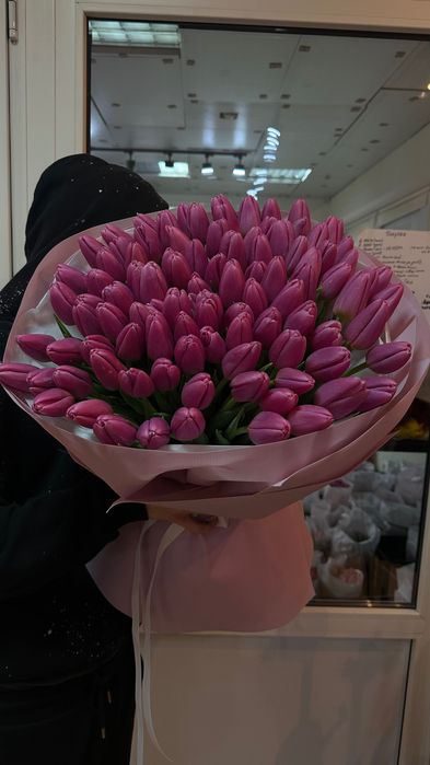 корзины из тюльпан по акции