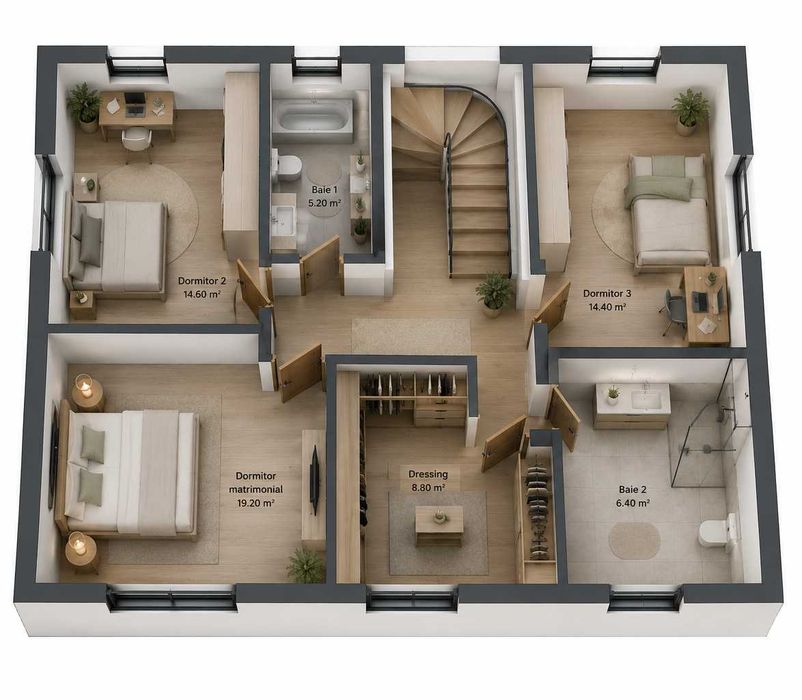 CASA Individuala Superba 320 mp-Mansardă SPA-Demisol Crama-7-9 km de centrul CJ--POSIBILITATE DE PERSONALIZARE