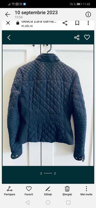 Geaca Zara, Xs, impecabila