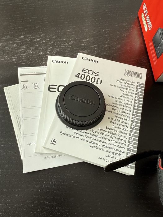 Camera D-SLR, Canon, EOS 4000D, 18 - 55 mm, 18 MP, Wi-Fi, Negru