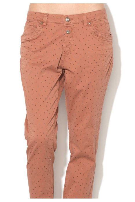 EDC by Esprit - Панталон Чино - Керемидено червен със ситен десен, XS