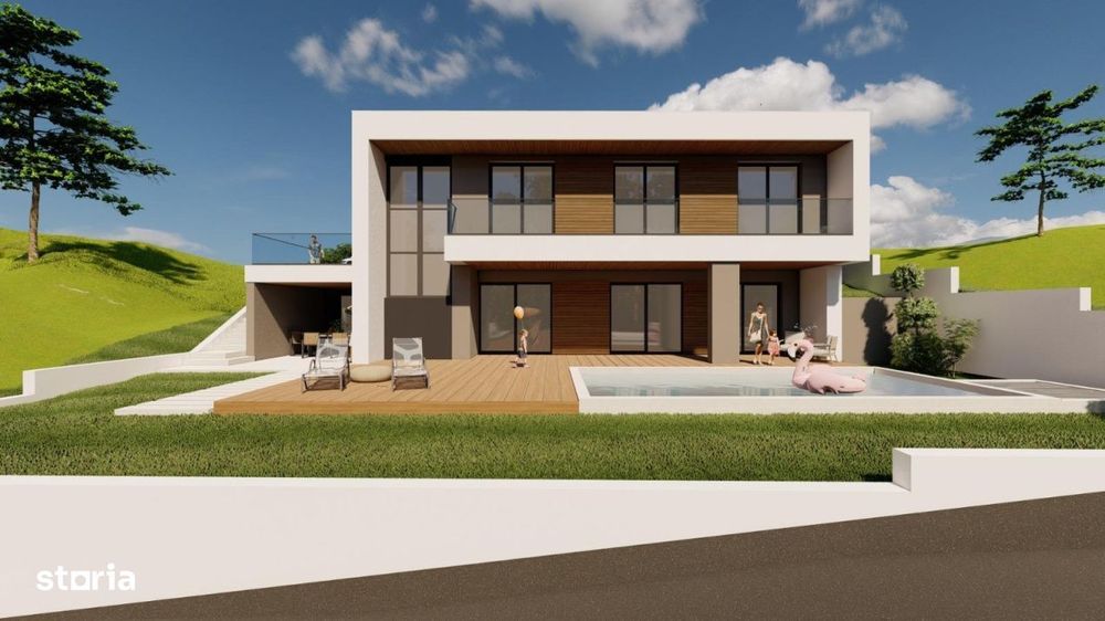 Teren autorizat pentru casa cu piscina Valea Seaca 500mp