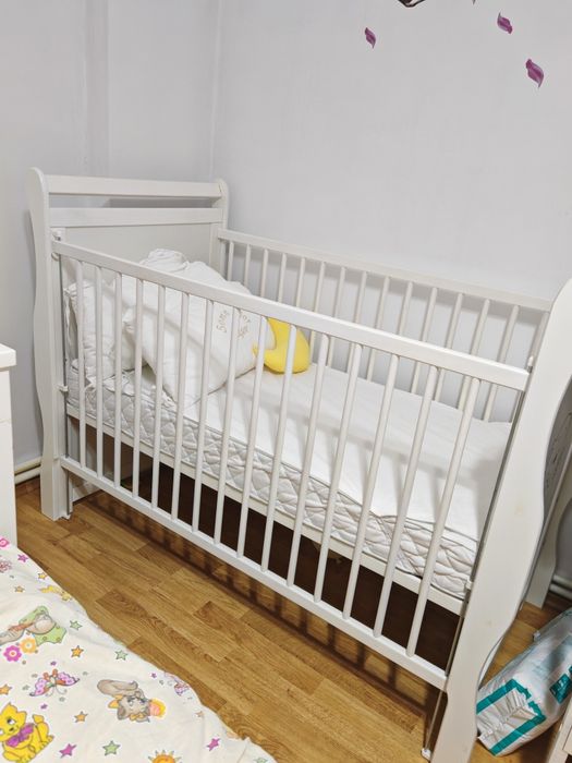Pătuț babyneeds alb