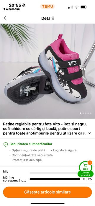 Papuci cu roti- Role