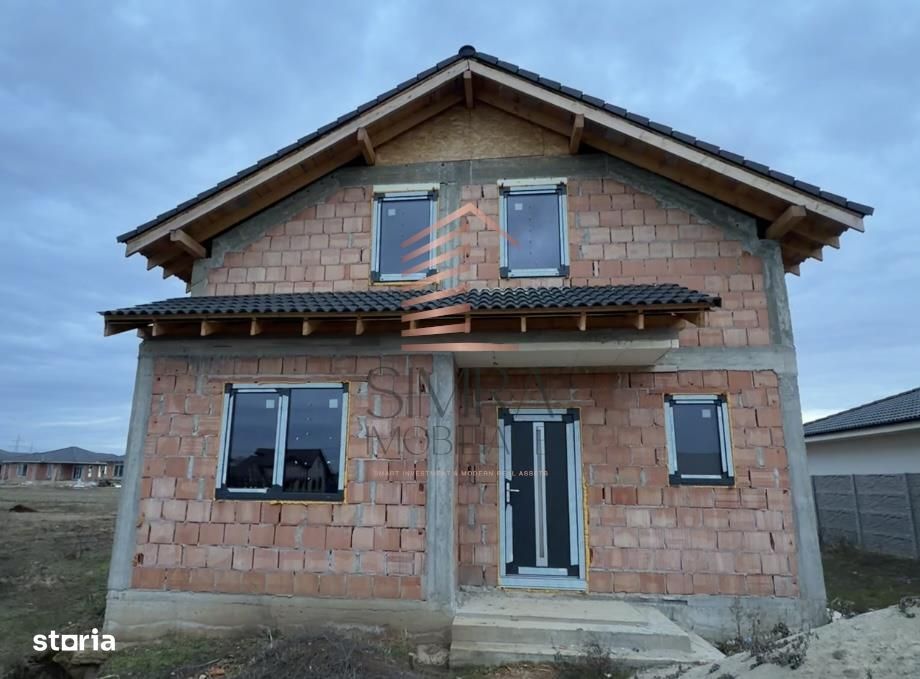 Casa P+M la rosu, Santandrei cu teren de 500 mp