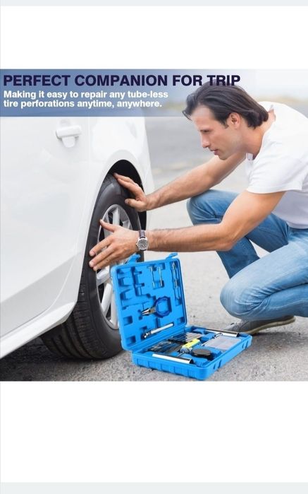 Set reparație anvelope 69 piese