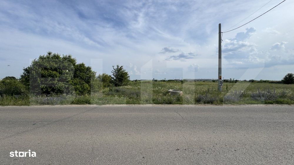 Teren intravilan 3087 mp, toate utilitatile la front, zona industriala