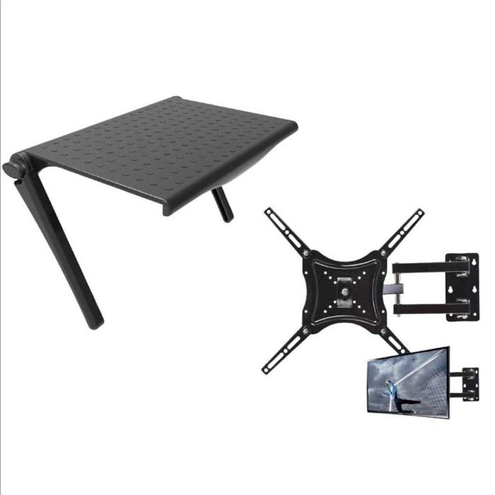 Универсална сгъваема стойка за Телевизор, за стена, + стойка рутер