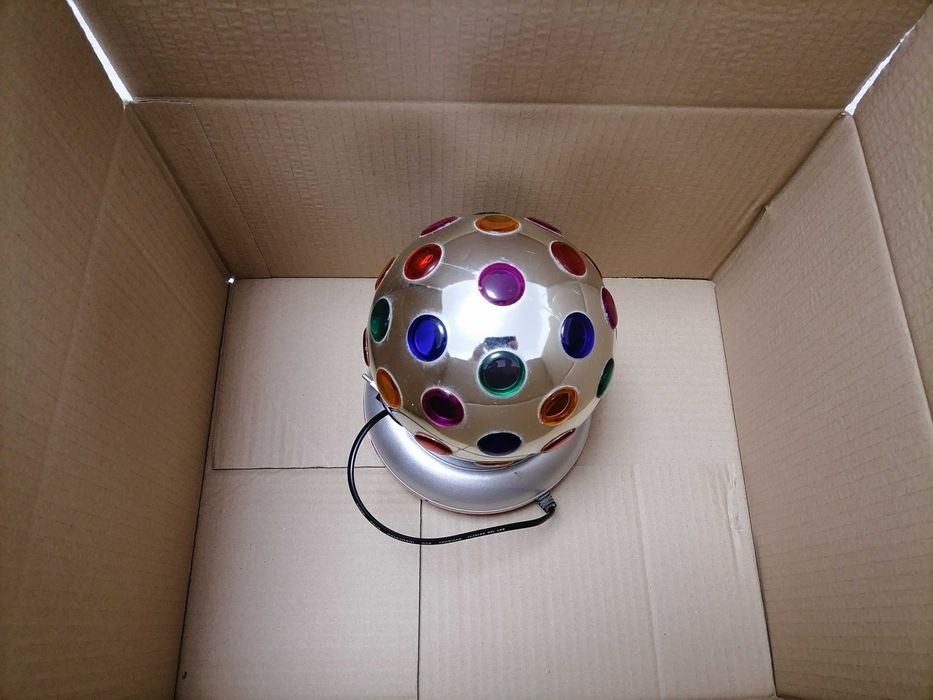 Glob disco lumini rotative de mici dimensiuni