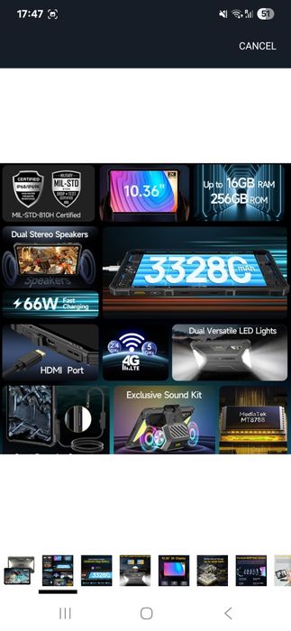 Tableta Gaming Ulefone Armor Pad 3 Pro SIGILATA!