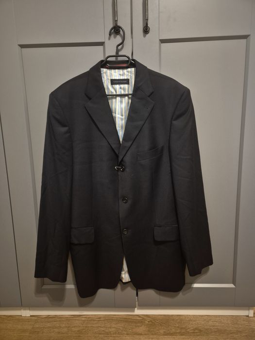 Sacou negru original premium Tommy Hilfiger Tailored, 100% lână super 100's, mărimea 98 / L