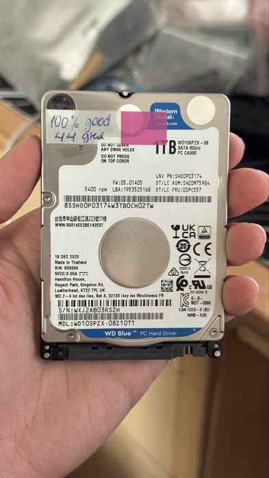 WD BLUE HDD 2.5 1TB (Б/У) 100%