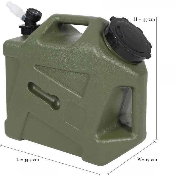 Туба за течности PVC, 12L, Зелен