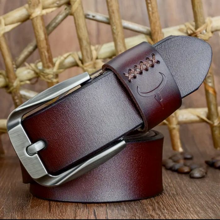 Мъжки модерен колан COWATHER*/Премиум естест.телешка кожа -10%Промоция