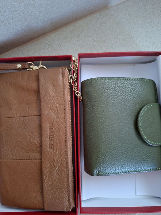 Портмонета естествена кожа