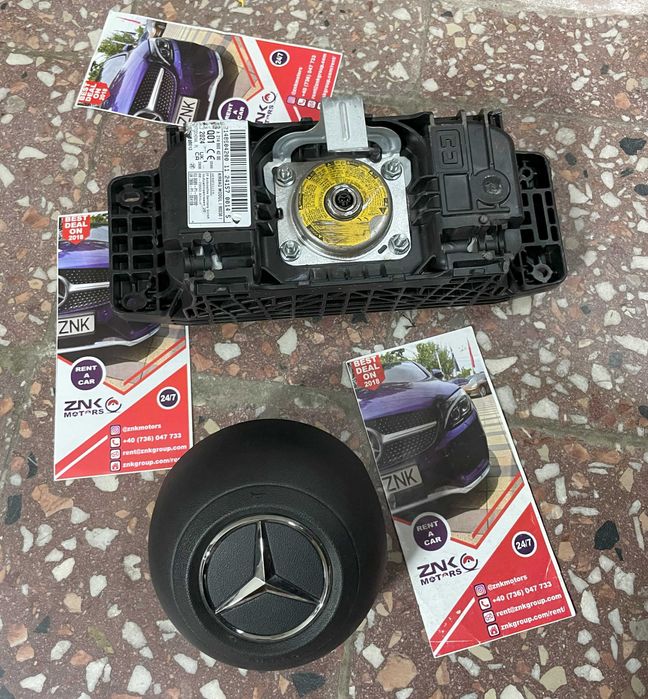 Mercedes Benz E w214 kit airbag volan AMG - airbag pasager - centuri