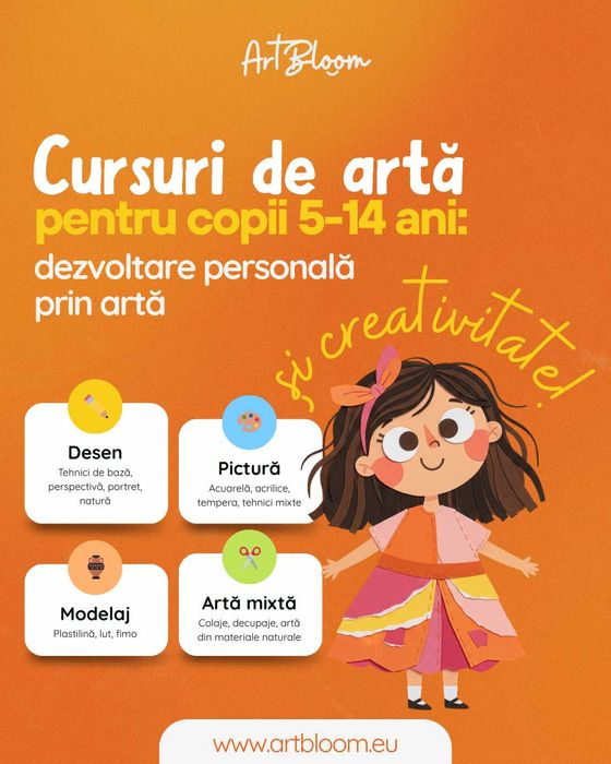 Cursuri de artă pentru copii