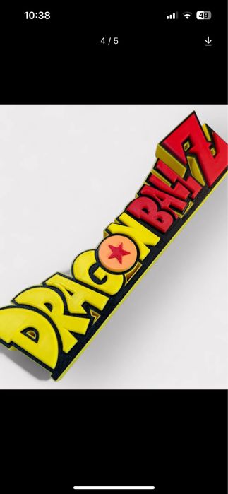 Logo Dragon Ball Z printat 3D