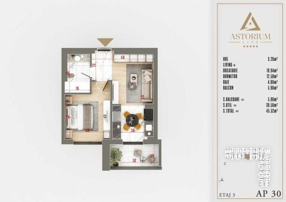 Studio Rezidențial de Lux | Comision 0% | Ideal Investiție sau Locuit