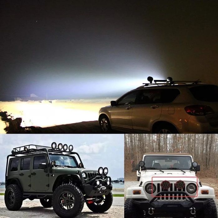 Комплект 2 БРОЯ LED диодни фарове LED диодни халогени за Offroad офроу