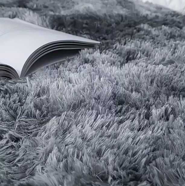 Covoraș dormitor tie-dye, puf lung – design wow, preț super!