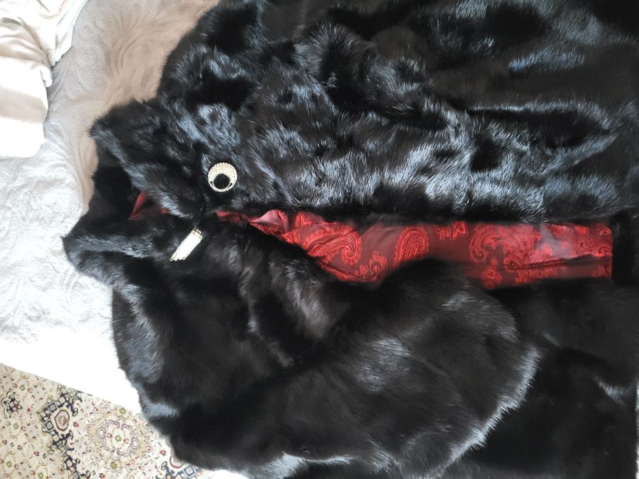 Норковая шуба Чёрный бриллиант