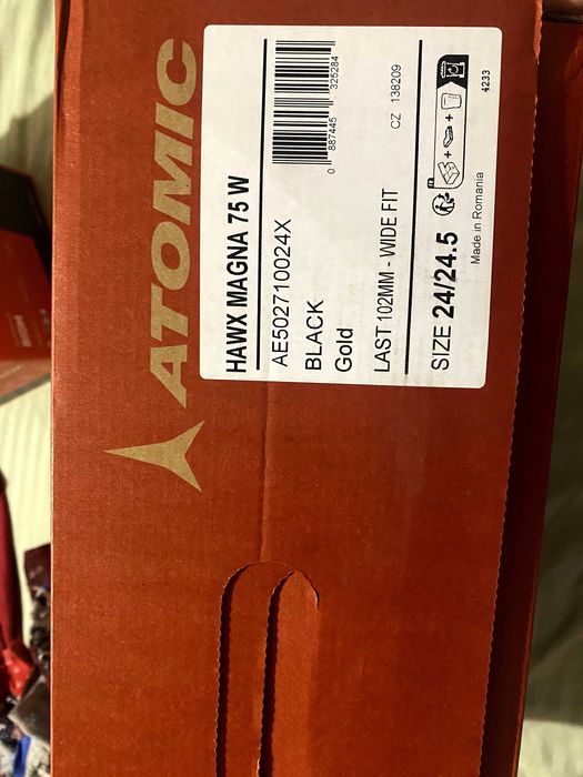 Чисто нови дамски ски обувки Atomic Hawx Magna 75 W - Black/Gold