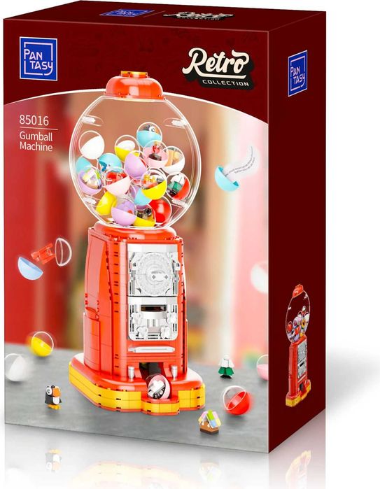 Ретро машина за топчета конструктор Retro Series Gumball Machine